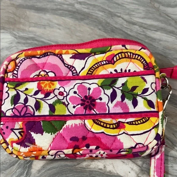 Vera Bradley Floral Quilted Wristlet - Pink Multicolor - Picture 7 of 7